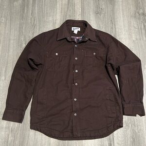 Duluth Trading Co Brown Button-Up Work Jacket